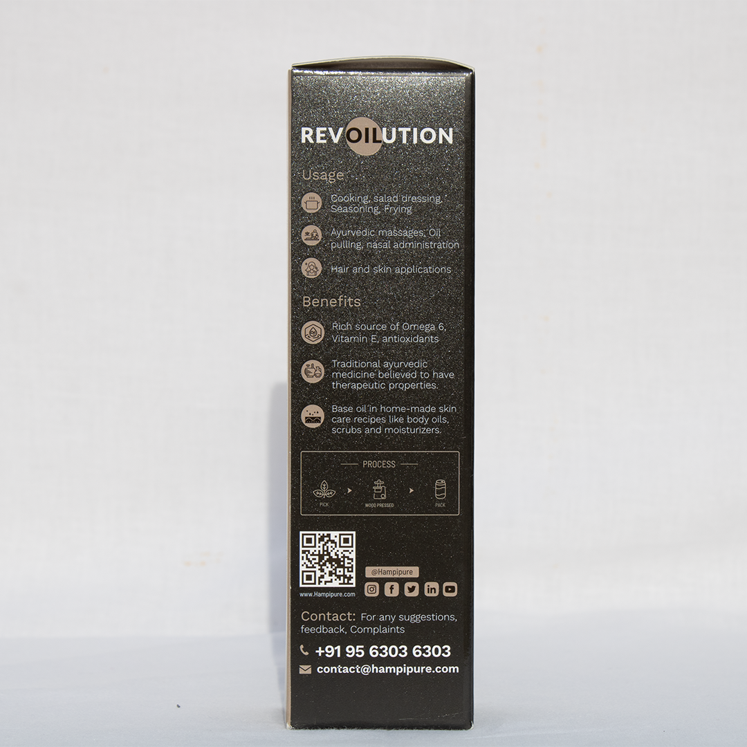 Hampi Pure Cold Pressed Sesame Oil - A Culinary and Wellness Essential
