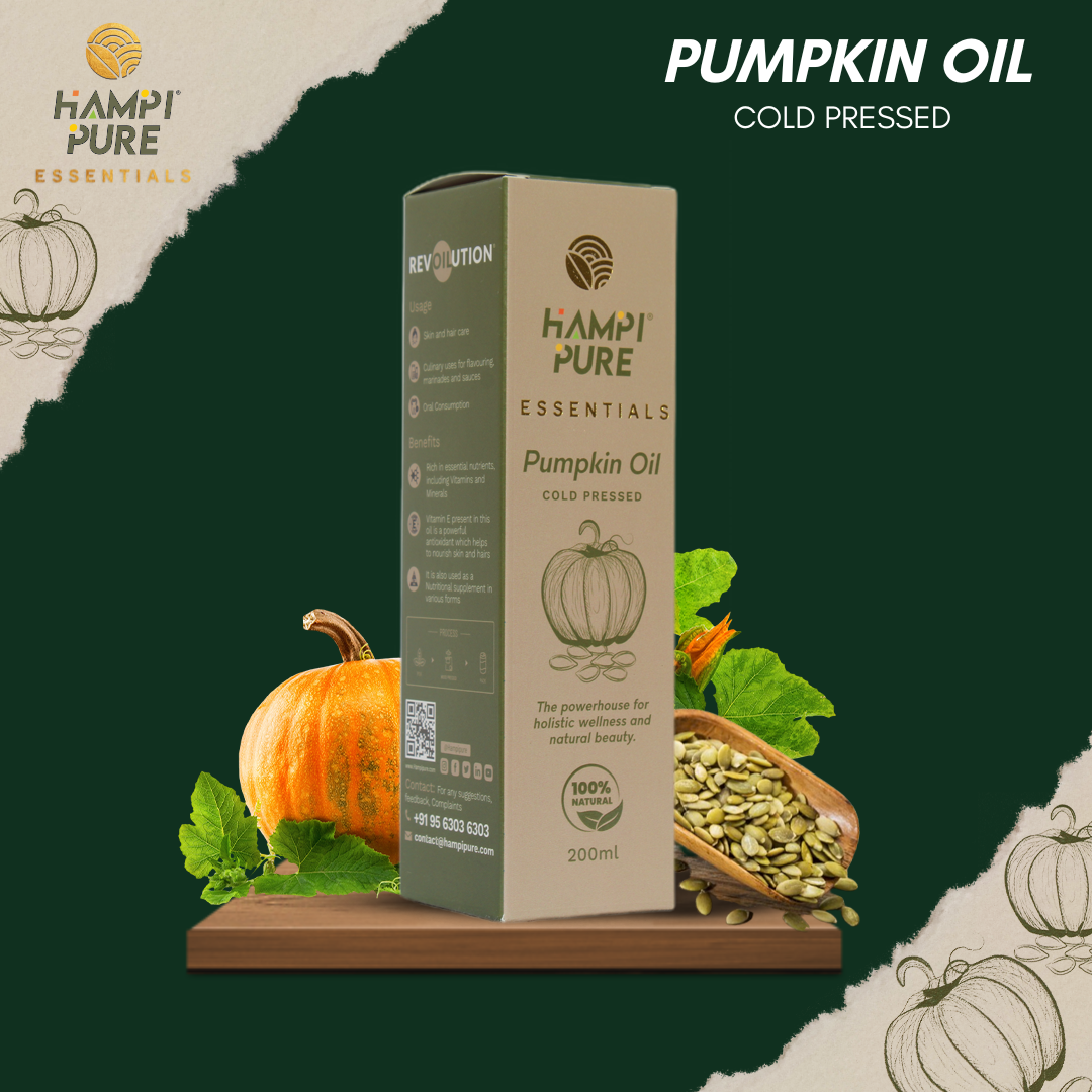 Hampi Pure Cold Pressed Pumpkin Seed Oil - Nature's Nutrient Powerhouse