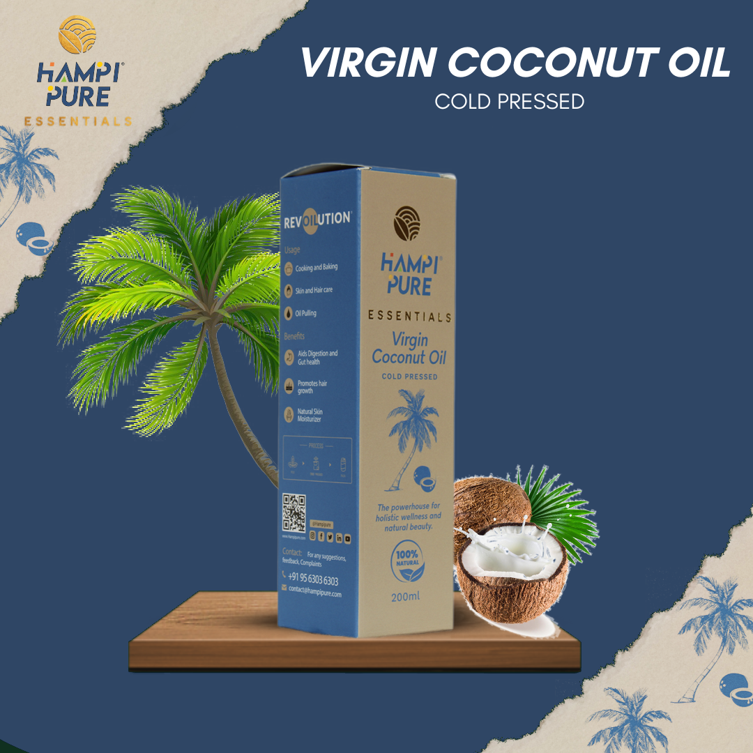 Hampi Pure Cold Pressed Virgin Coconut Oil - Your Natural Wellness Essential