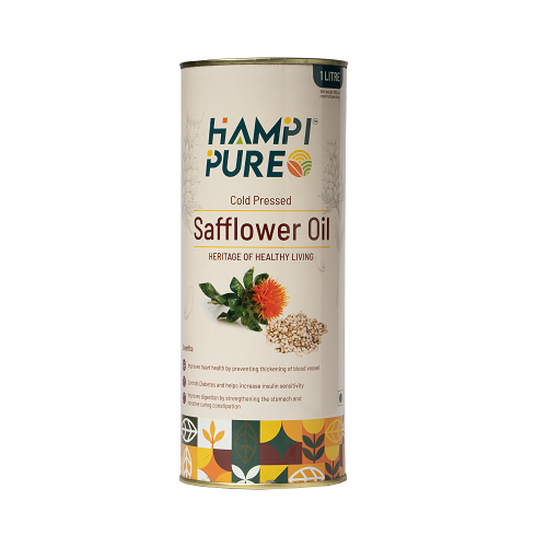 Hampi Pure Premium Cold Pressed Safflower Oil - Unleash the Natural Goodness