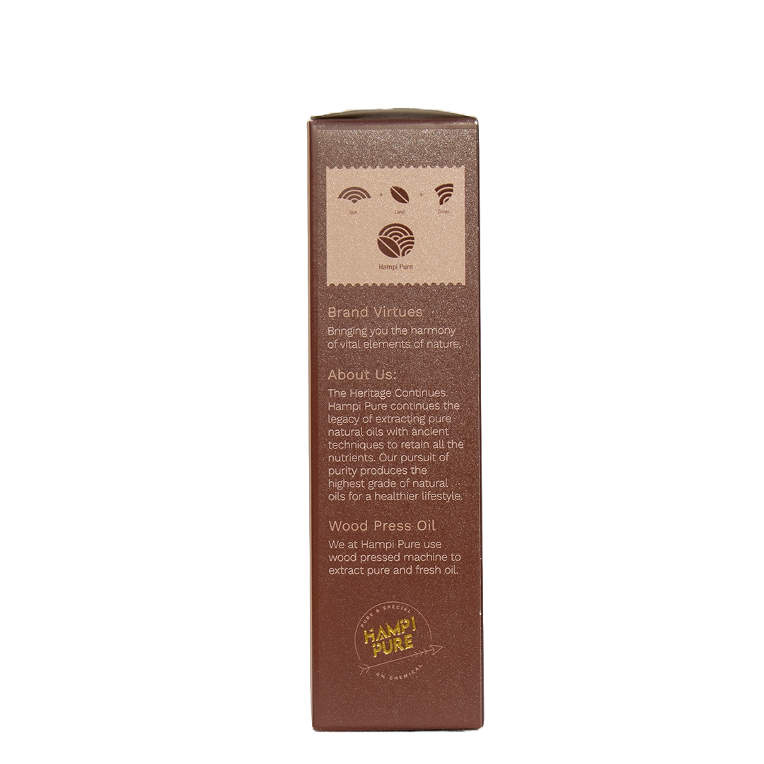 Hampi Pure Nature's Elixir: Cold Pressed Almond Oil for Beauty and Wellness