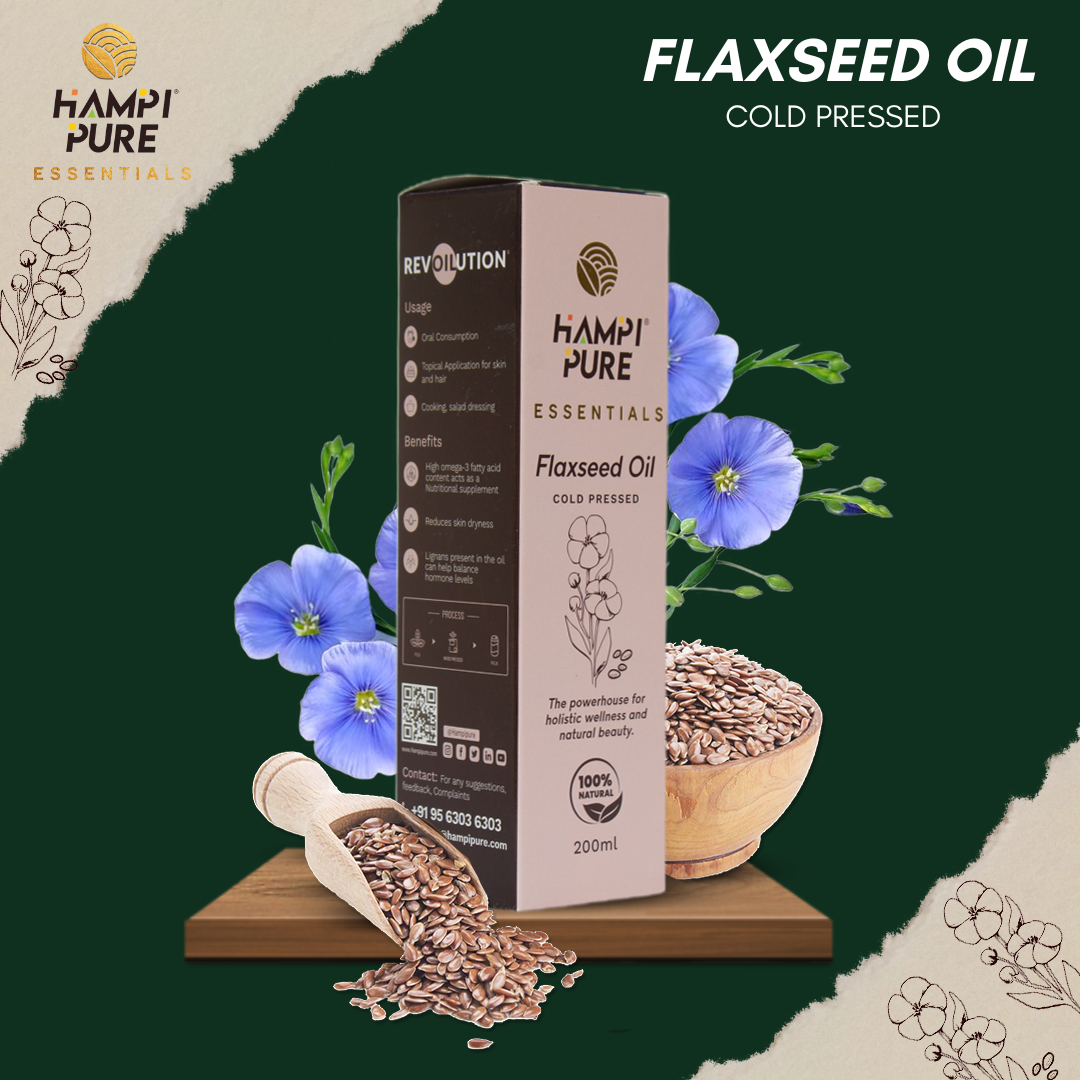 Hampi Pure Cold Pressed Flaxseed Oil - Your Nutrient-Rich Wellness Companion