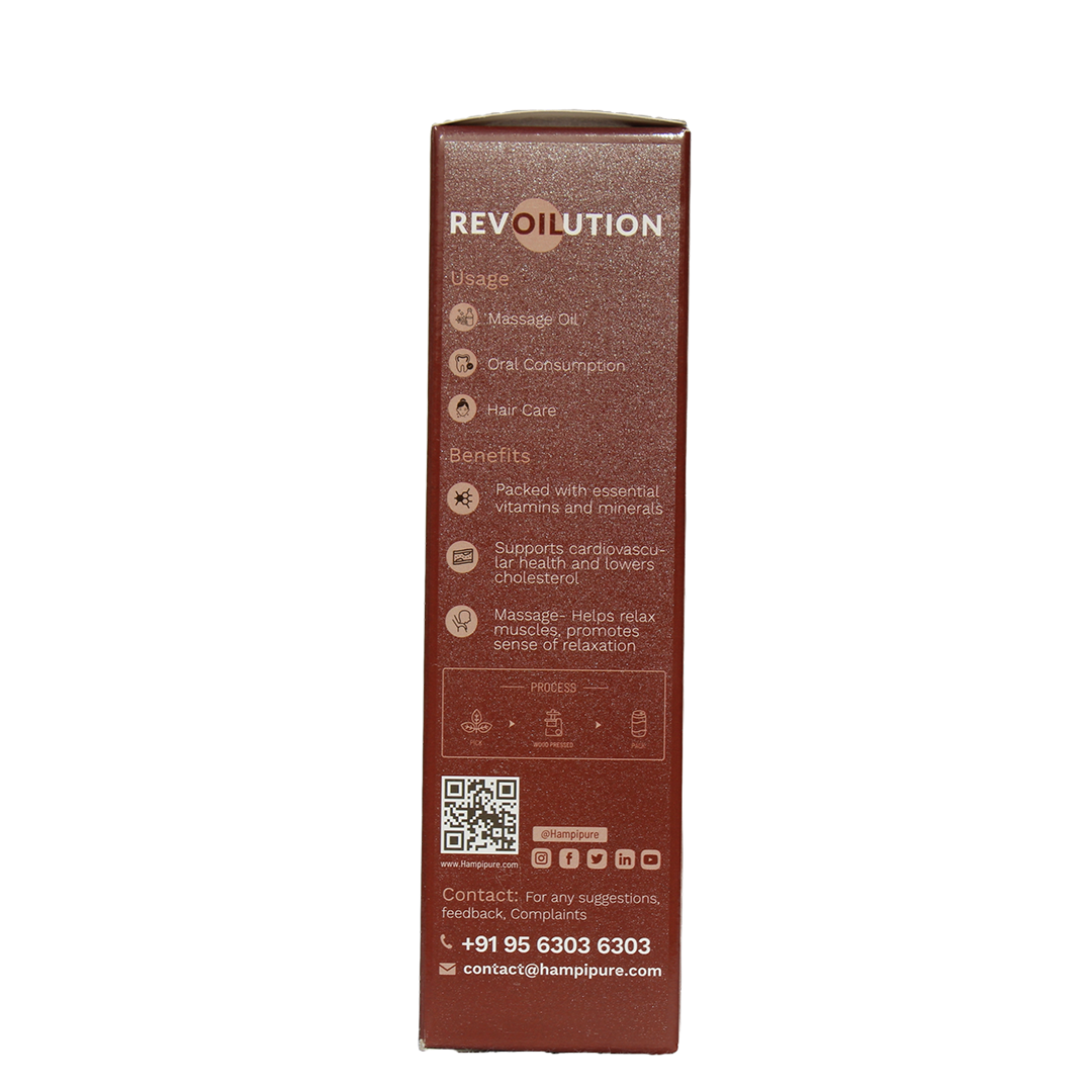 Hampi Pure Nature's Elixir: Cold Pressed Almond Oil for Beauty and Wellness